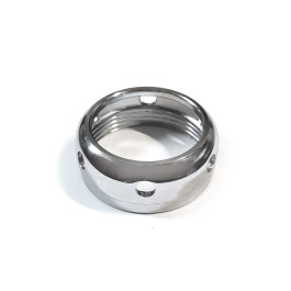 Round exhaust nut, chrome