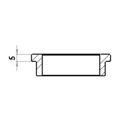 Rubber ring for headlight bracket - 5 mm, original