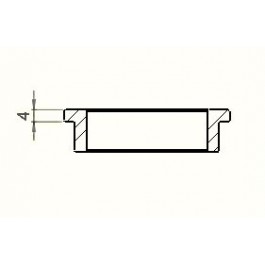 Rubber ring for headlight bracket - 4 mm, original