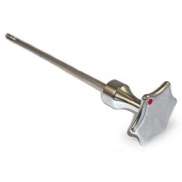 Adjusting screw for hydraulic steering damper (with red dot) - 236 mm length