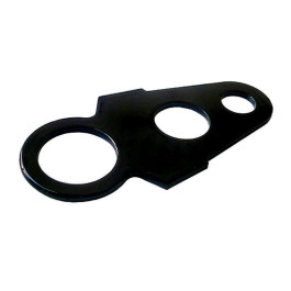 Resistance plate for hydr. steering damper
