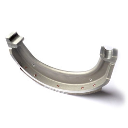 Brake shoe, new, rear, lower, incl. riveted brake lining 