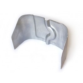 Cable duct end piece in rear fender