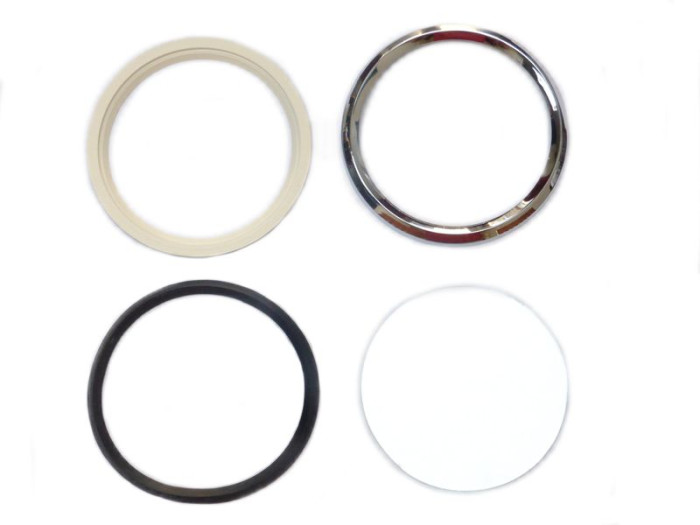 Chrome ring, glass, seal and white ring for speedometer - after market ...
