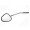 Rearview mirror, LH side, oval shape, mounted on headlamp bracket