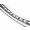 Steel rim, chrome, M5 - 2.15 x 19" half hub  (brand: Germann)