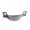 Metal cover piece in rear fender