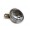 Horn 6V, black with chrome cover Ø 100 mm