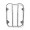 Luggage rack on fuel tank - chrome