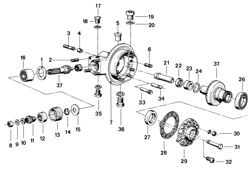 MW R50/5 - R90S Rear drive